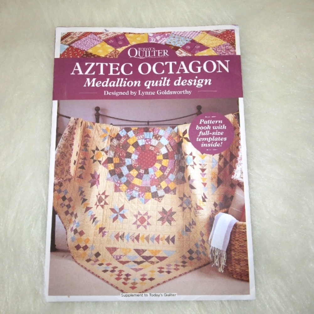 Today's Quilter: AZTEC OCTAGON, medallion quilt design pattern